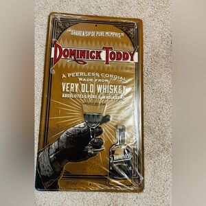 Memphis Old Dominics Tin Sign, NWT